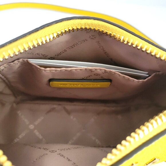 Michael Kors Carmela Small Embellished Convertible Crossbody Honey Handbag - Picture 7 of 7